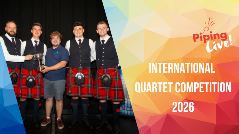 Piping Live! G1 Reeds International Quartet Competition 2026