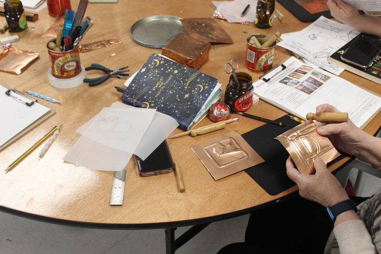 Adult Art Workshop: Make an Embossed Copper Box with Bryony Knox