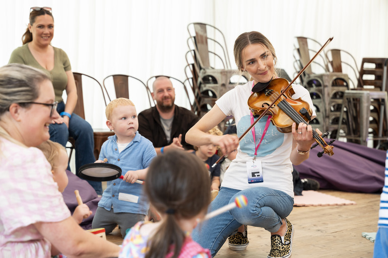 Ceilidh Tots at Piping Live!