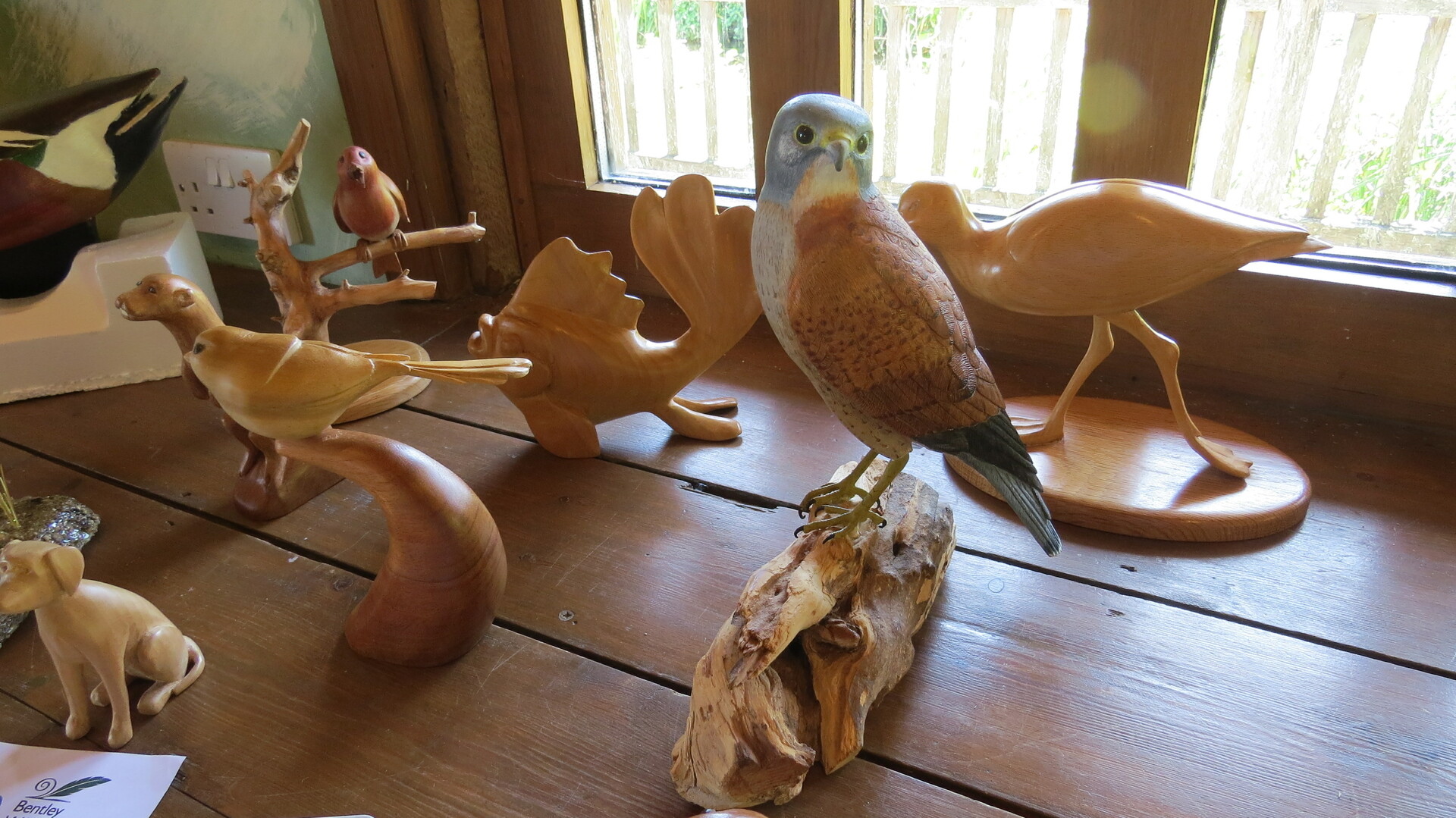 Bentley Wildlife Wood Carvers display