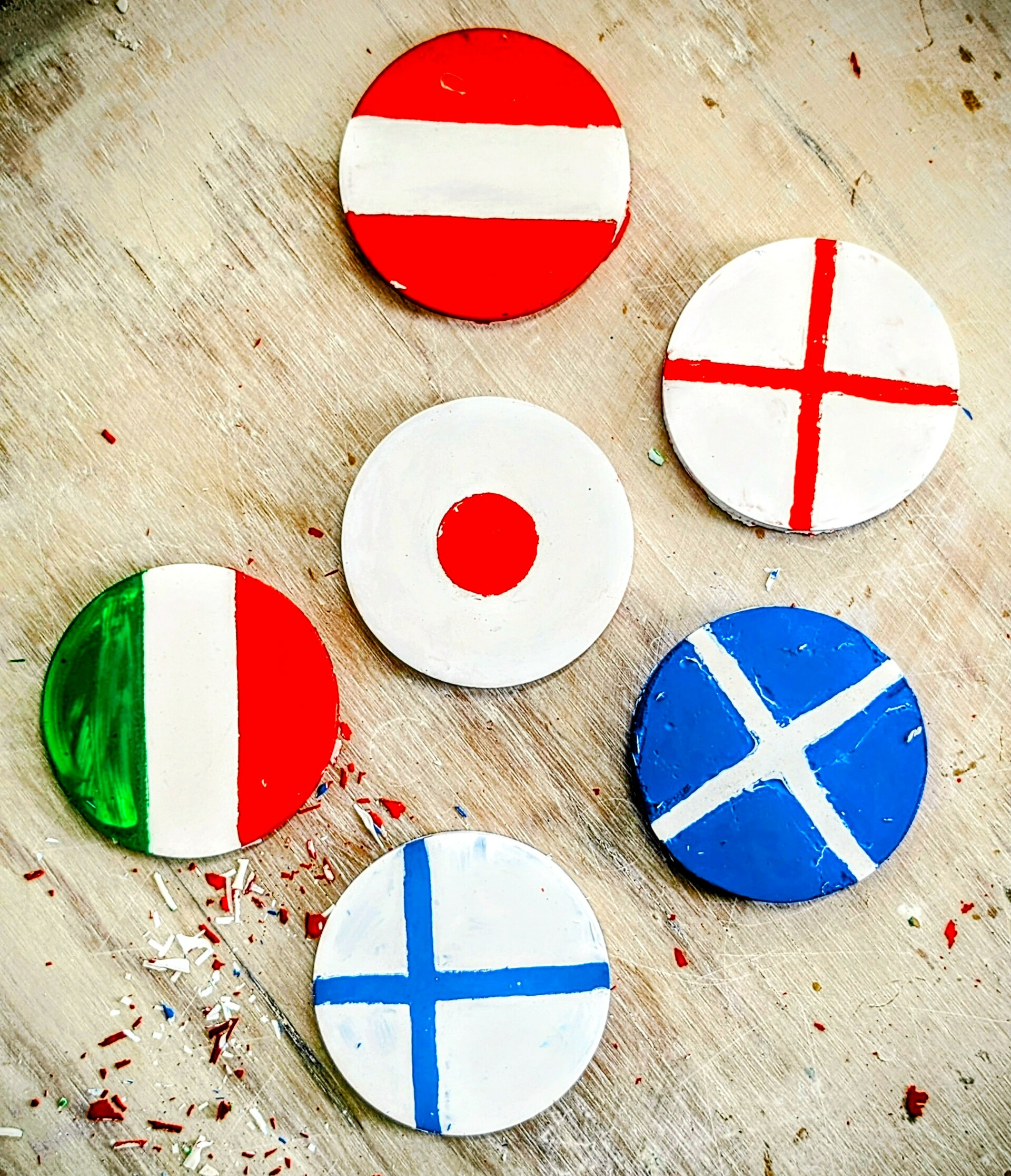 Beginners Jesmonite FIFA World Cup 2026 Flag Coaster Workshop